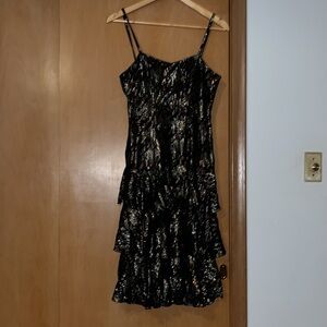 Vintage holiday silver and gold stunner